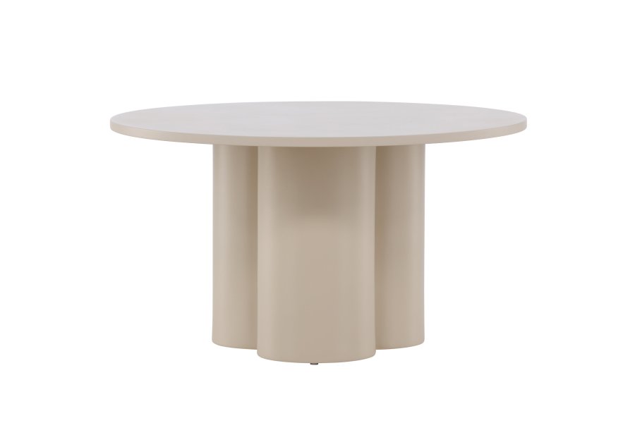 VENTURE DESIGN Olivia sofabord, rund - beige MDF (80)