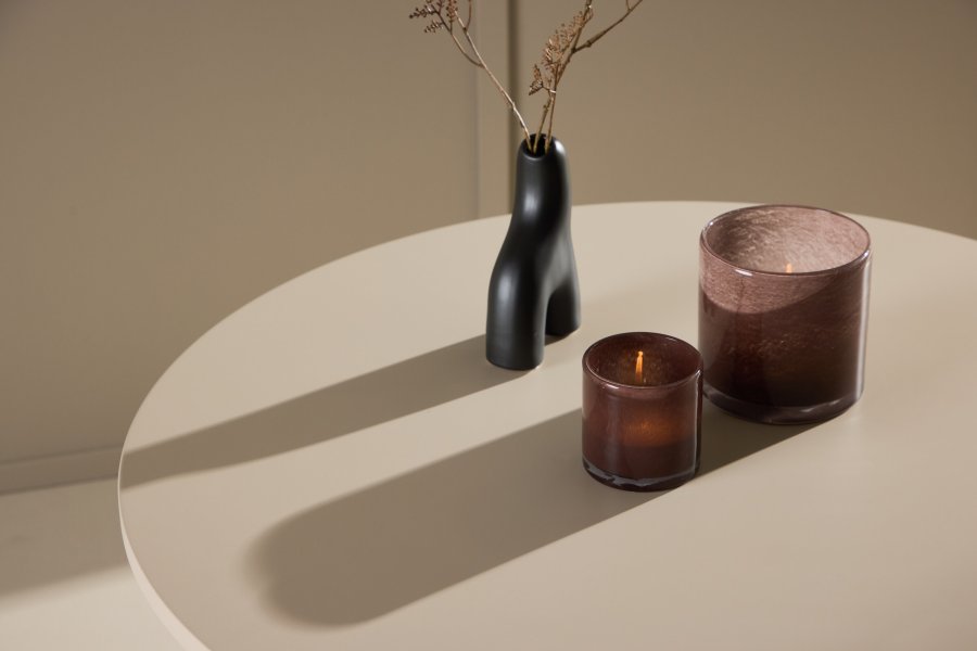 VENTURE DESIGN Olivia sofabord, rund - beige MDF (80)