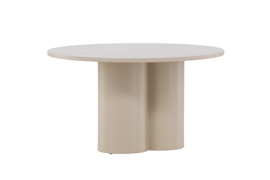 VENTURE DESIGN Olivia sofabord, rund - beige MDF (80)