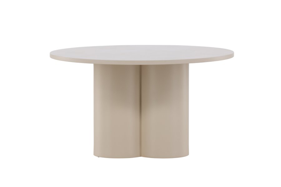 VENTURE DESIGN Olivia sofabord, rund - beige MDF (80)