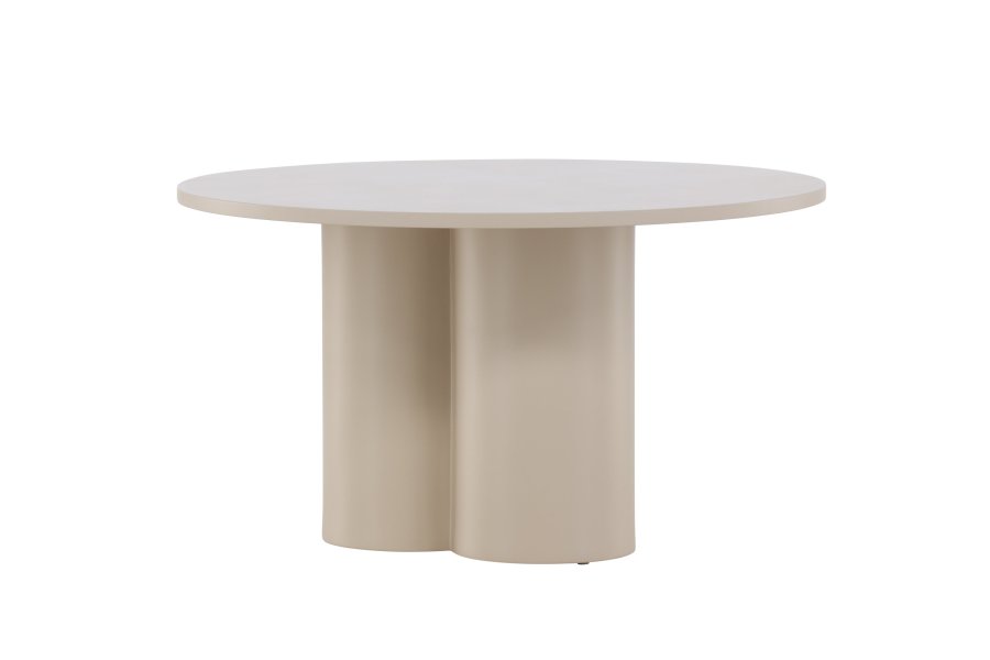 VENTURE DESIGN Olivia sofabord, rund - beige MDF (80)