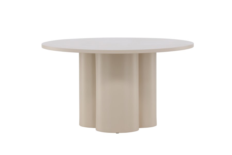 VENTURE DESIGN Olivia sofabord, rund - beige MDF (80)