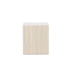 VENTURE HOME York sofabord 45x40x40 cm - Travertin-look