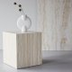 VENTURE HOME York sofabord 45x40x40 cm - Travertin-look