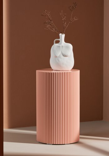 VENTURE DESIGN Lenox sidebord, rund - fersken MDF (30,5xH50)