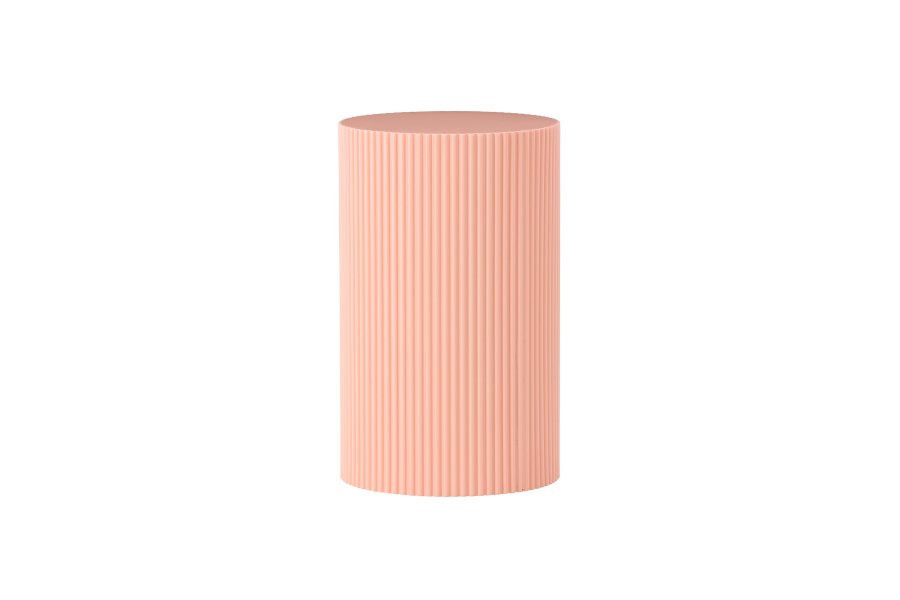 VENTURE DESIGN Lenox sidebord, rund - fersken MDF (30,5xH50)