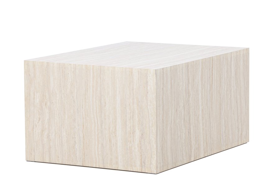 VENTURE HOME York sofabord 40x60x80 cm - Travertin-look