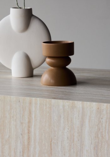 VENTURE HOME York sofabord 40x60x80 cm - Travertin-look