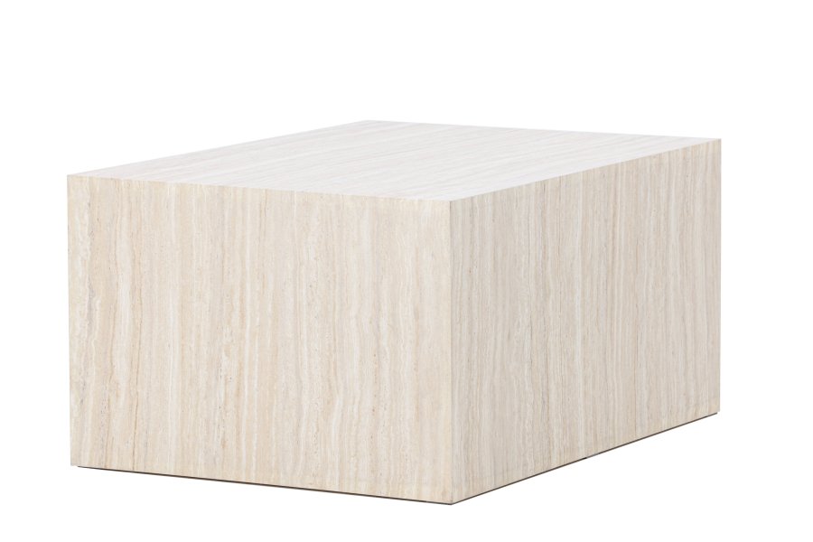 VENTURE HOME York sofabord 40x60x80 cm - Travertin-look