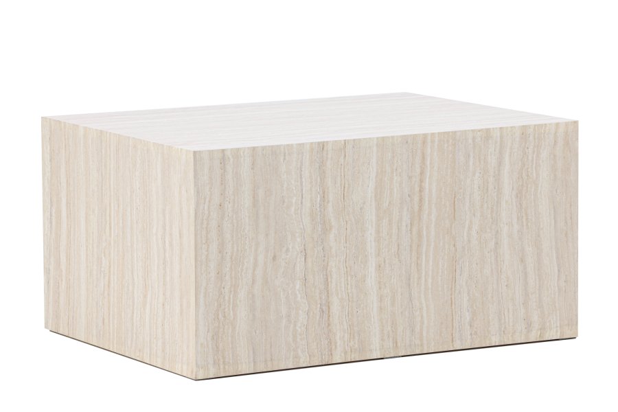 VENTURE HOME York sofabord 40x60x80 cm - Travertin-look