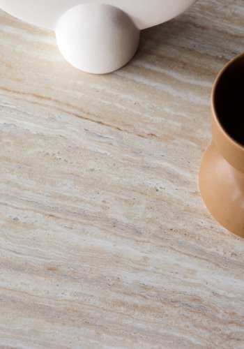 VENTURE HOME York sofabord 40x60x80 cm - Travertin-look