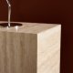 VENTURE DESIGN York sidebord, rektangulr - beige MDF med travertin look (35x25)