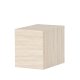 VENTURE DESIGN York sidebord, rektangulr - beige MDF med travertin look (35x25)