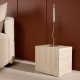 VENTURE DESIGN York sidebord, rektangulr - beige MDF med travertin look (35x25)