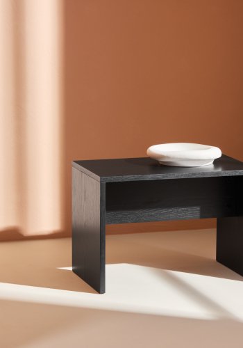 VENTURE DESIGN Juni sidebord, rektangulr - sort finér (58x35)