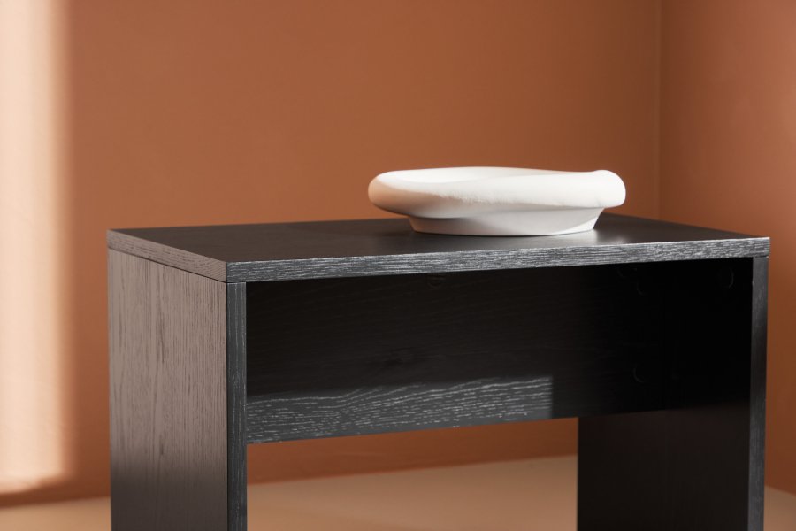 VENTURE DESIGN Juni sidebord, rektangulr - sort finér (58x35)