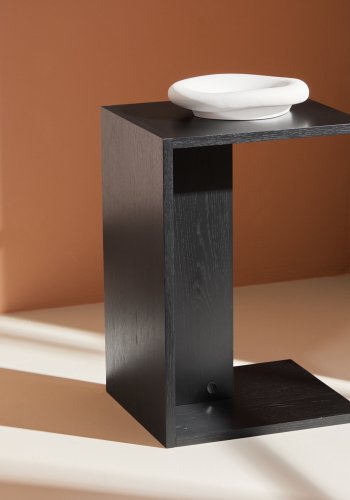 VENTURE DESIGN Juni sidebord, rektangulr - sort finér (58x35)