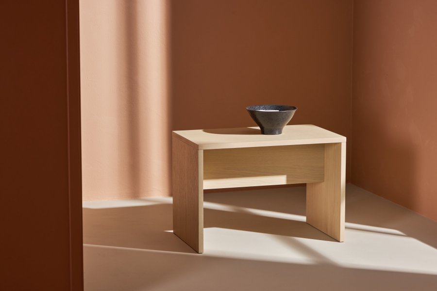 VENTURE DESIGN Juni sidebord, rektangulr - hvidkalket finér (58x35)