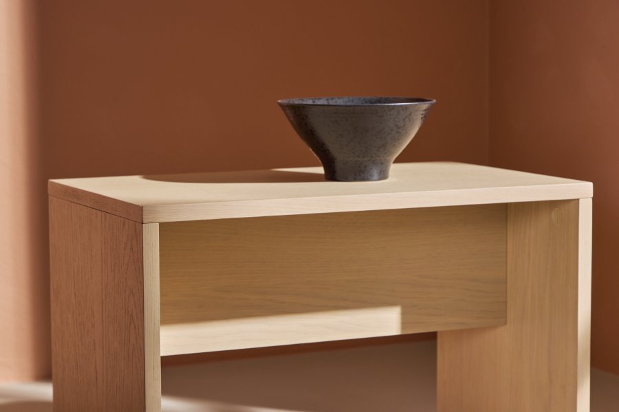 VENTURE DESIGN Juni sidebord, rektangulr - hvidkalket finér (58x35)