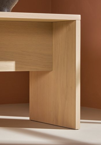 VENTURE DESIGN Juni sidebord, rektangulr - hvidkalket finér (58x35)