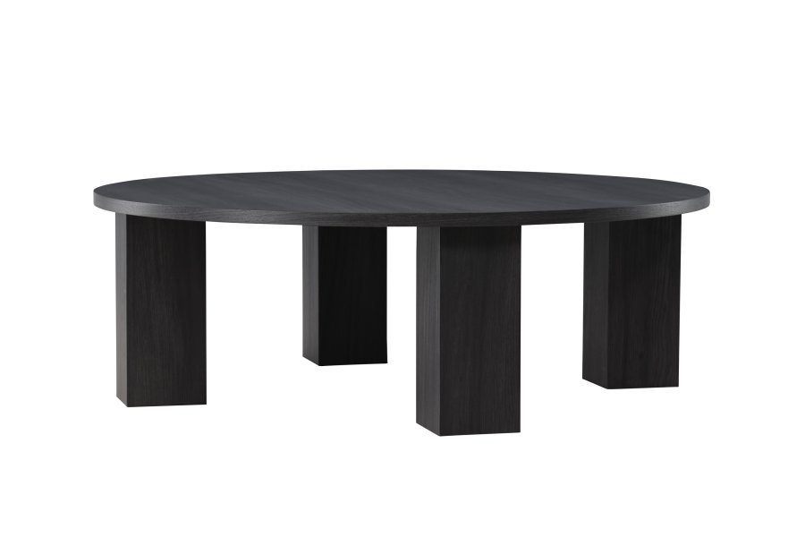 VENTURE DESIGN Juno sofabord, rund - sort MDF (120)