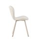 VENTURE DESIGN Lilja spisebordsstol - beige polyester stof og stl