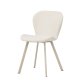 VENTURE DESIGN Lilja spisebordsstol - beige polyester stof og stl