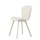 VENTURE DESIGN Lilja spisebordsstol - beige polyester stof og stl