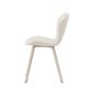 VENTURE DESIGN Lilja spisebordsstol - beige polyester stof og stl