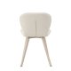 VENTURE DESIGN Lilja spisebordsstol - beige polyester stof og stl