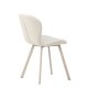 VENTURE DESIGN Lilja spisebordsstol - beige polyester stof og stl