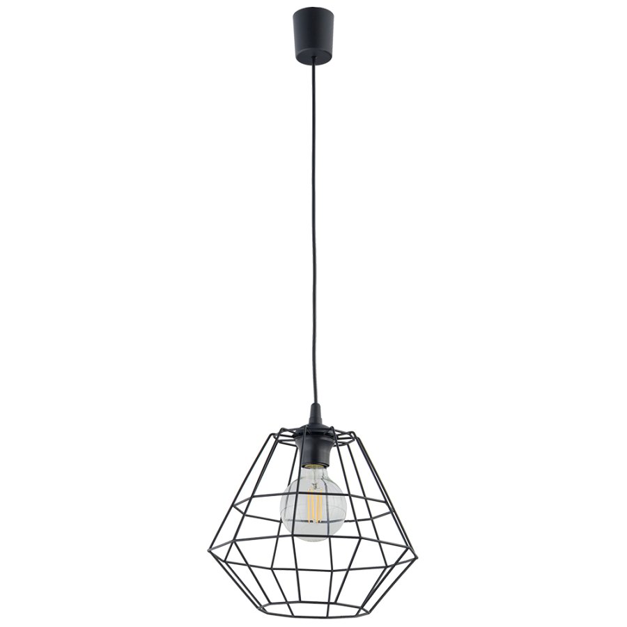 TK Diamant loftlampe D - sort stl