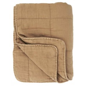 IB LAURSEN quilt - cognac bomuld (180x130)