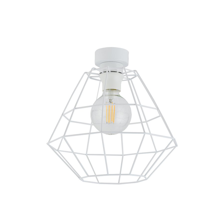 TK Diamant loftlampe D - hvid stl