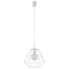 TK Diamant loftlampe D - hvid stl