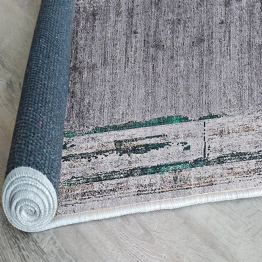 TEPPI Woopamuk020 gulvtppe m. mnster, rektangulr - multifarvet bomuld og polyester (120 x 180)