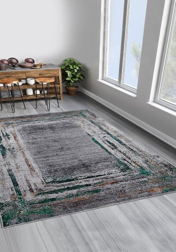 TEPPI Woopamuk020 gulvtppe m. mnster, rektangulr - multifarvet bomuld og polyester (160x230)