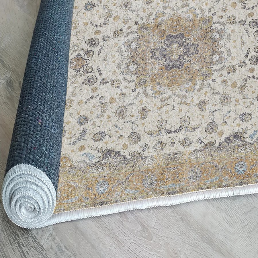 TEPPI Woopamuk028 gulvtppe m. mnster, rektangulr - multifarvet bomuld og polyester (180x280)