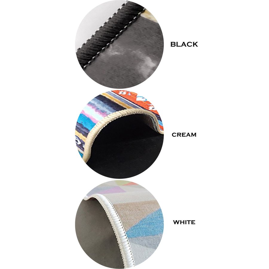 TEPPI Woopamuk109 gulvtppe til brn, rund - multifarvet bomuld og polyester (100)