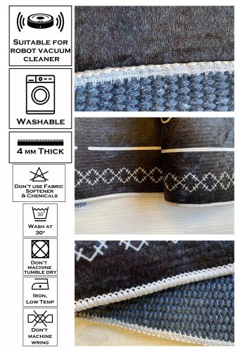 TEPPI Woopamuk109 gulvtppe til brn, rund - multifarvet bomuld og polyester (100)