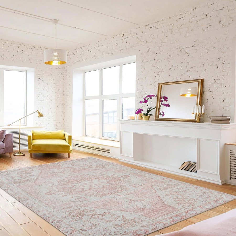 TEPPI Woopamuk193 gulvtppe m. mnster, rektangulr - multifarvet bomuld og polyester (160x230)