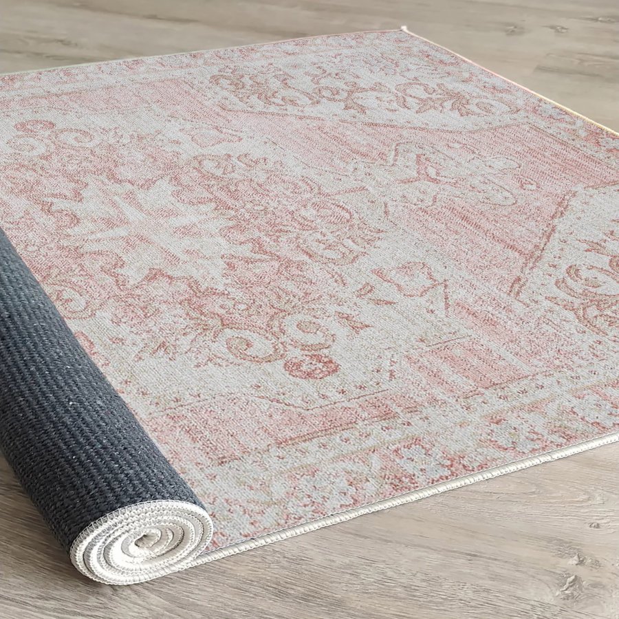 TEPPI Woopamuk193 gulvtppe m. mnster, rektangulr - multifarvet bomuld og polyester (160x230)