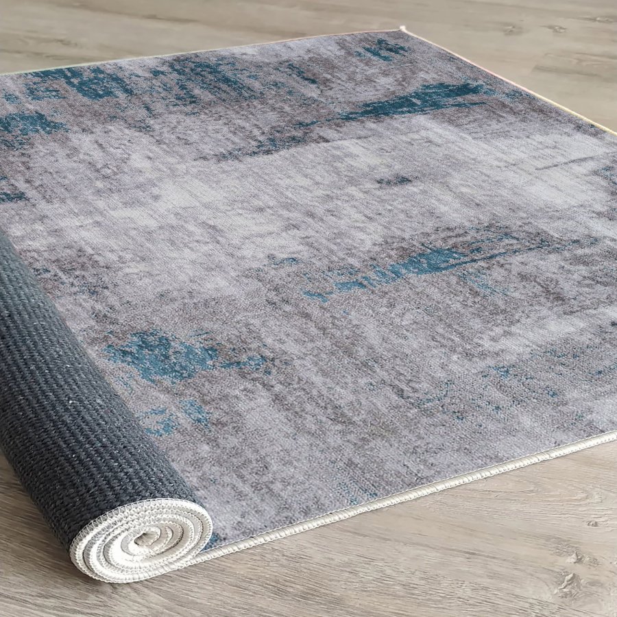 TEPPI Woopamuk212 gulvtppe m. mnster, rektangulr - multifarvet bomuld og polyester (180x280)