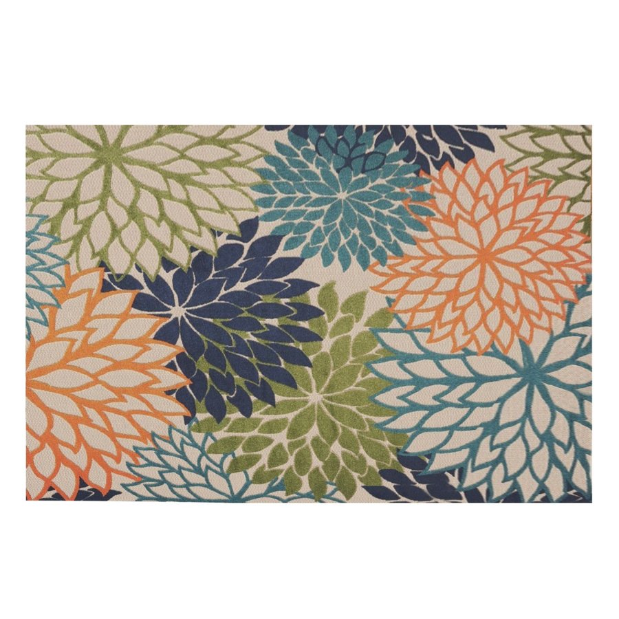 TEPPI Woopamuk266 gulvtppe m. mnster, rektangulr - multifarvet bomuld og polyester (100x150)