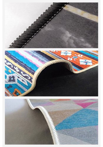 TEPPI Woopamuk272 gulvtppe m. mnster, rektangulr - multifarvet bomuld og polyester (160x230)