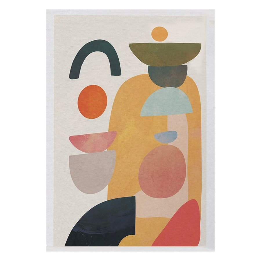 TEPPI Woopamuk272 gulvtppe m. mnster, rektangulr - multifarvet bomuld og polyester (160x230)