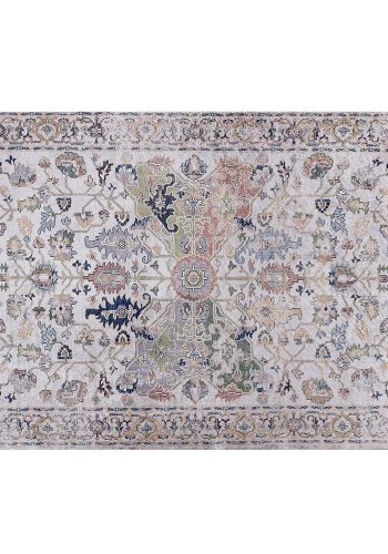 TEPPI Woopamuk340 gulvtppe m. mnster, rektangulr - multifarvet bomuld og polyester (100x150)