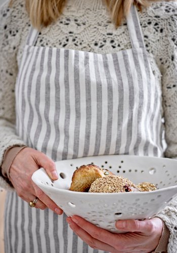 BLOOMINGVILLE Dalena Skl, Hvid, Stentj