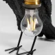 KARE DESIGN Animal Crow bordlampe - mat sort polyresin og kobber aluminium