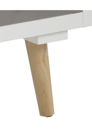 ACT NORDIC Thais kommode - hvid/multifarvet tr og natur fyrretr, m. 11 skuffer